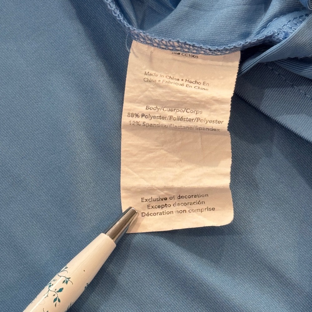Holloway Coolcore Polo Shirt XXL Light Blue Short Sleeve Athletic White Piping - Picture 9 of 15